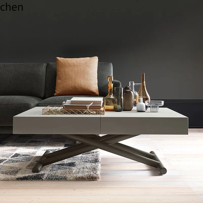 HXL Minimalist Multi-Functional Adjustable Coffee Table and Dining Table Dual-Use Extendable Foldable