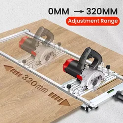 Electricity Circular Saw Trimmer Machine Guide Positioning Cutting Board Tools Woodworking Router Machine Multifunction Tools