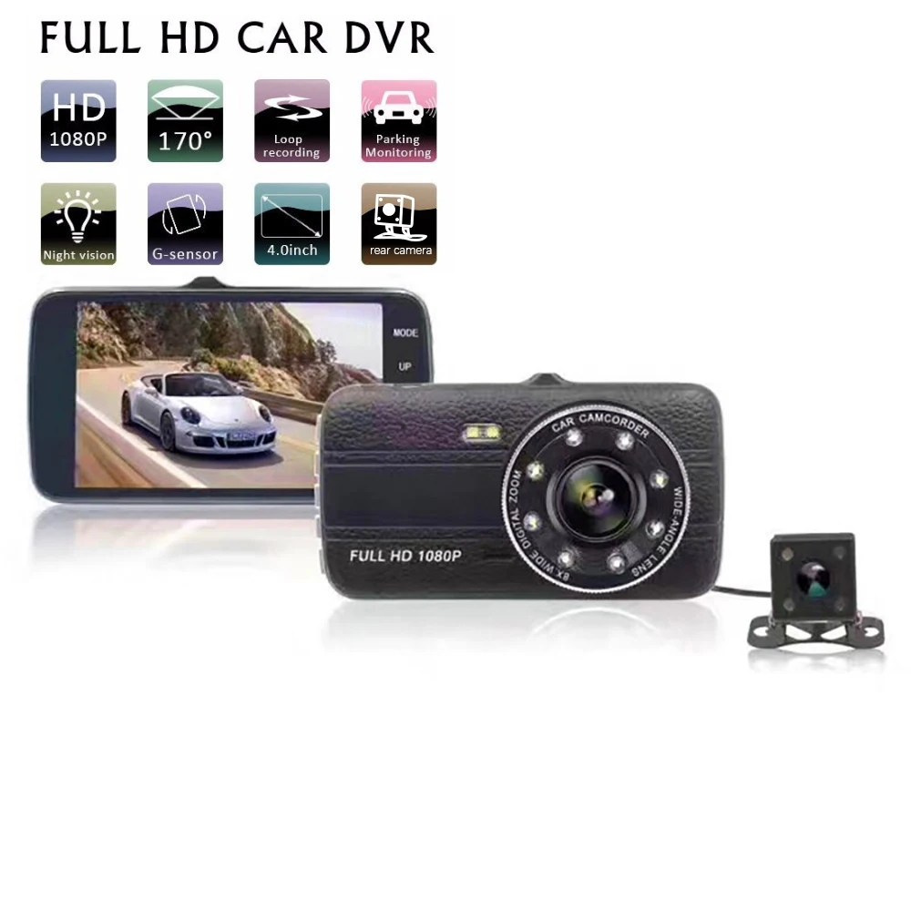

Car DVR Full HD 1080P Dash Cam Rear View Vehicle Car Video Recorder Night Vision G-sensor Auto Dashcam Car Accessories Black Box