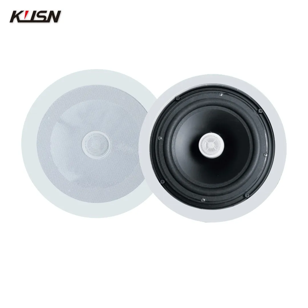 8 Inch Adjustable Angle Ceiling Speakers 40W 100V Ultra-Thin Powered Speaker In Ceiling Mounted Pa Sound System For Amplifier