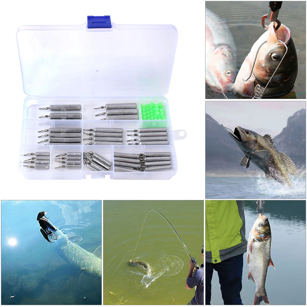 90 قطعة أوزان الصيد المعدنية ضئيلة قطرة النار الأوزان أحجام متعددة بركة بحيرة تيار نهر الصيد دروب شوت الرصاص غرق مجموعة #3