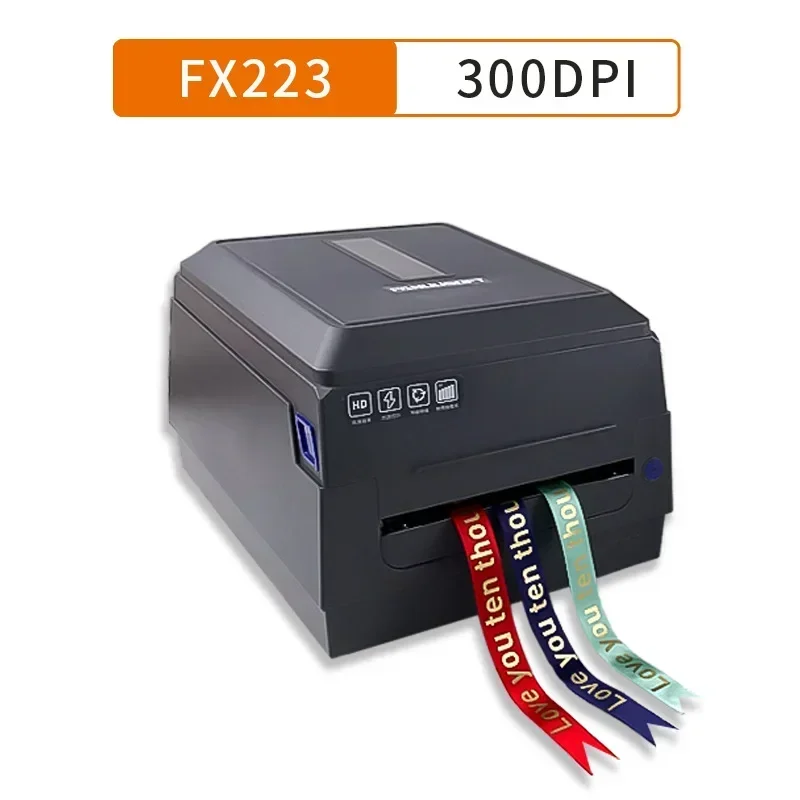 

Thermal Hot Foil Ribbon Printer Satin Lanyard Printing Machine Desktop High Speed Digital Gold