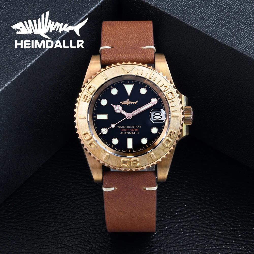 HEIMDALLR watch High quality Tin Bronze WATCH Ghost watch diving watch C3 super lume waterproof watch Sapphire crystal
