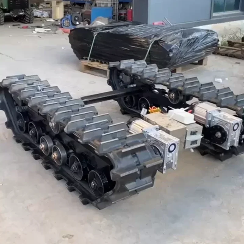 35cm Track Crawler Chassis , Agricultural Special  Rubber Track Chassis