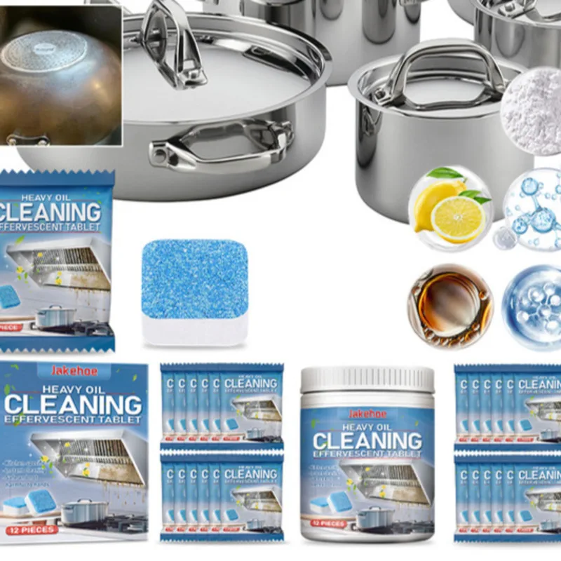 

Effervescent Multi Purpose Tablets Boxed Kitchen Grease Removal Stove Range Hood Easy To Dissolve Grease Prone Surfaces