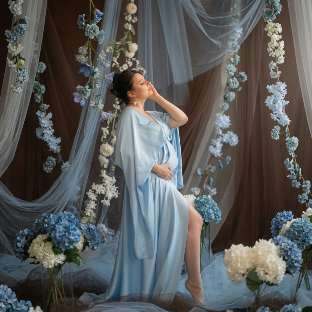 maternity-dress-for-photo-shoot-elegant-sky-blue-satin-long-sleeve-maxi-gown-baby-shower-photography-dresses-for-women
