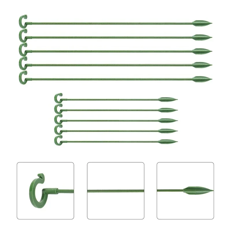 10-50pcs Plastic Plant Supports Flower Stand Reusable Protection Fixing Tool Gardening Supplies For Vegetable Holder Bracket