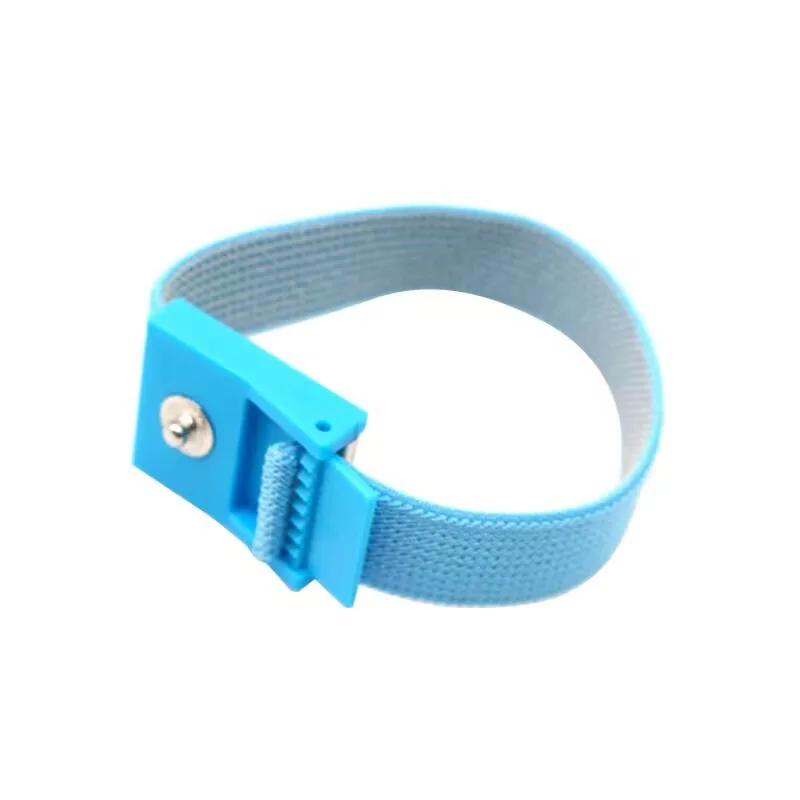 10/100pcs Blue Stim Loops Adjustable Conductive Estim Wrist Strap Components