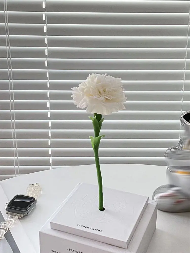 Niche handmade beeswax flower series carnation scented candle home ornament