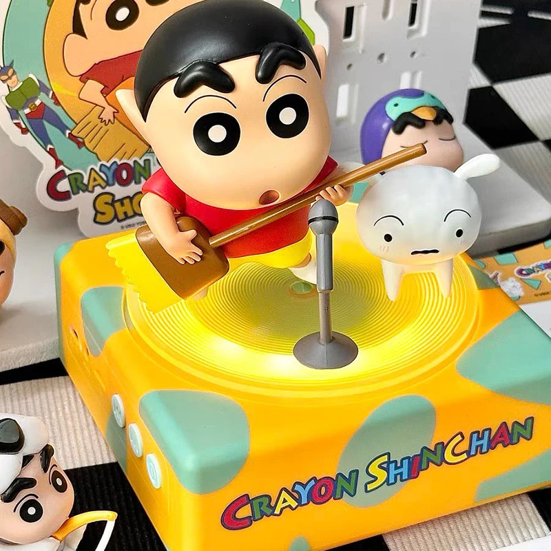 Crayon Shin-chan Wireless Bluetooth speaker Speaker Mini Record Player Cute Desktop Bluetooth Mobile Portable Audio Toys Gifts