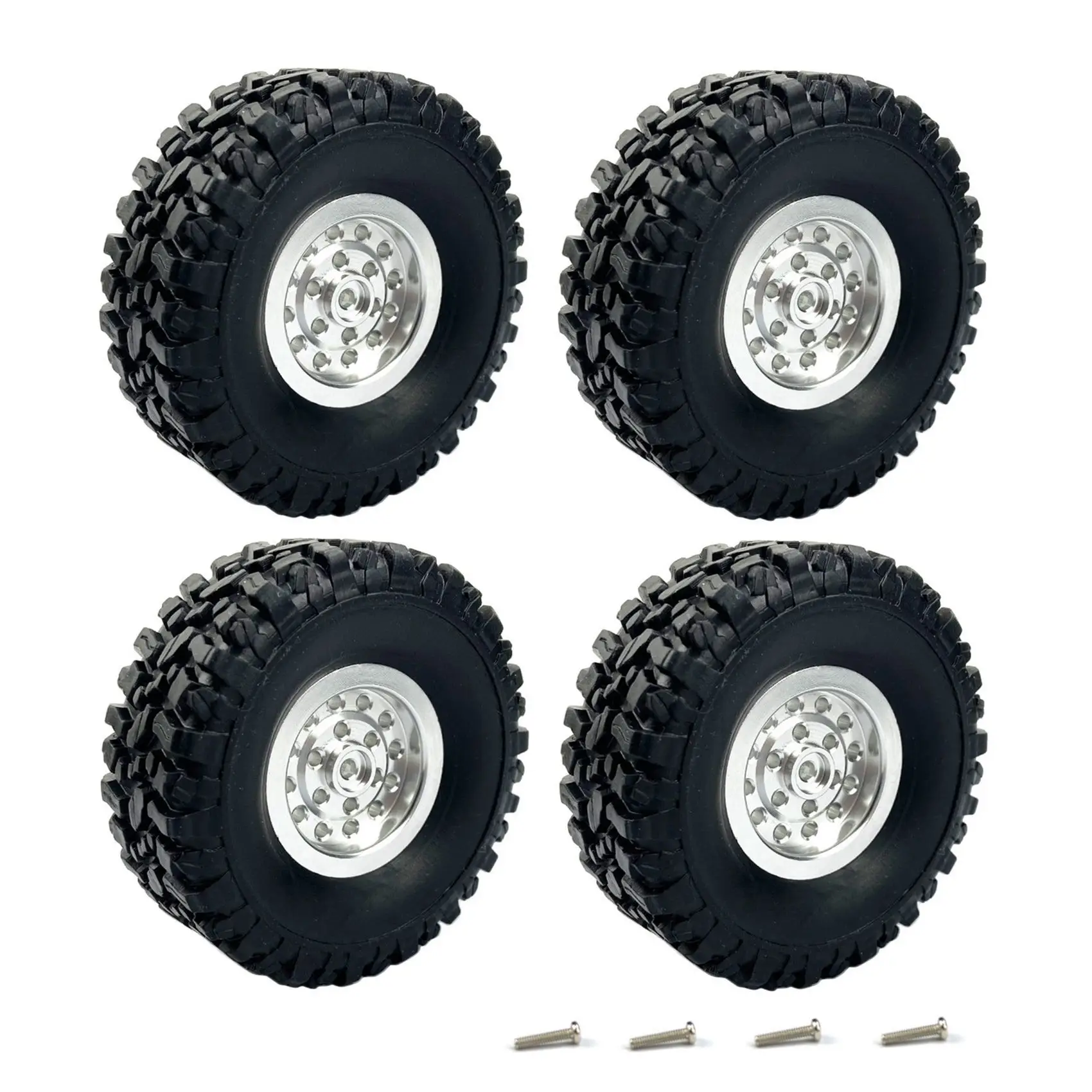 

A63T-8X For WPL C14 C24 C34 C44 B14 B24 MN D90 D91 MN99S RC Car Upgrade Parts Metal Wheel Rim Tyre Tires Set Accessories