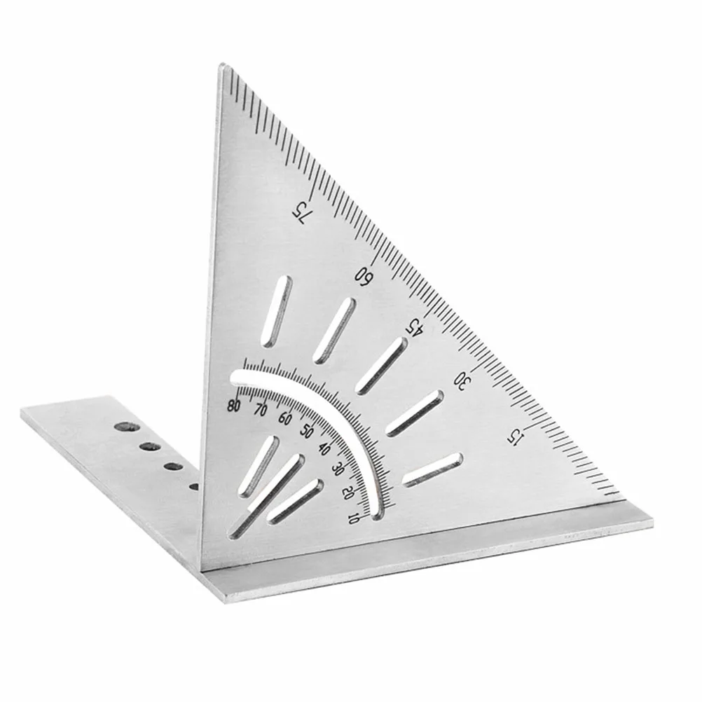 

Stainless Steel Woodworking Scribe Ruler Durable Measuring Tool Carpentry Marking Gauge Parallel Lines 45 90 Degree Angles