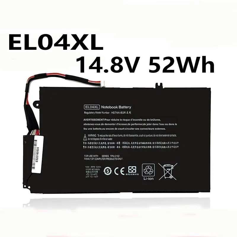 

EL04XL 52 Втч 14,8 В аккумулятор для ноутбука HP ENVY 4-1000 HSTNN-IB3R HTSNN-UB3R 681879 -1С1 681879 -1C1 Серия TPN-C102