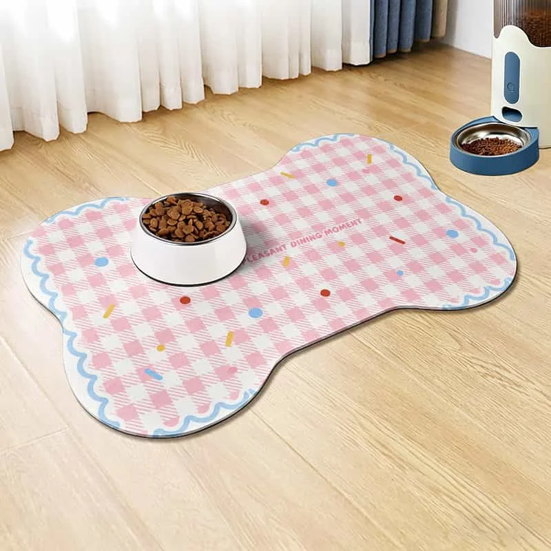1pc Pet Feeding Mat Cute Irregular Pet Feeding Mat And Easy to Clean Creating Pet Dining Time Suitable for Medium And Small Dogs