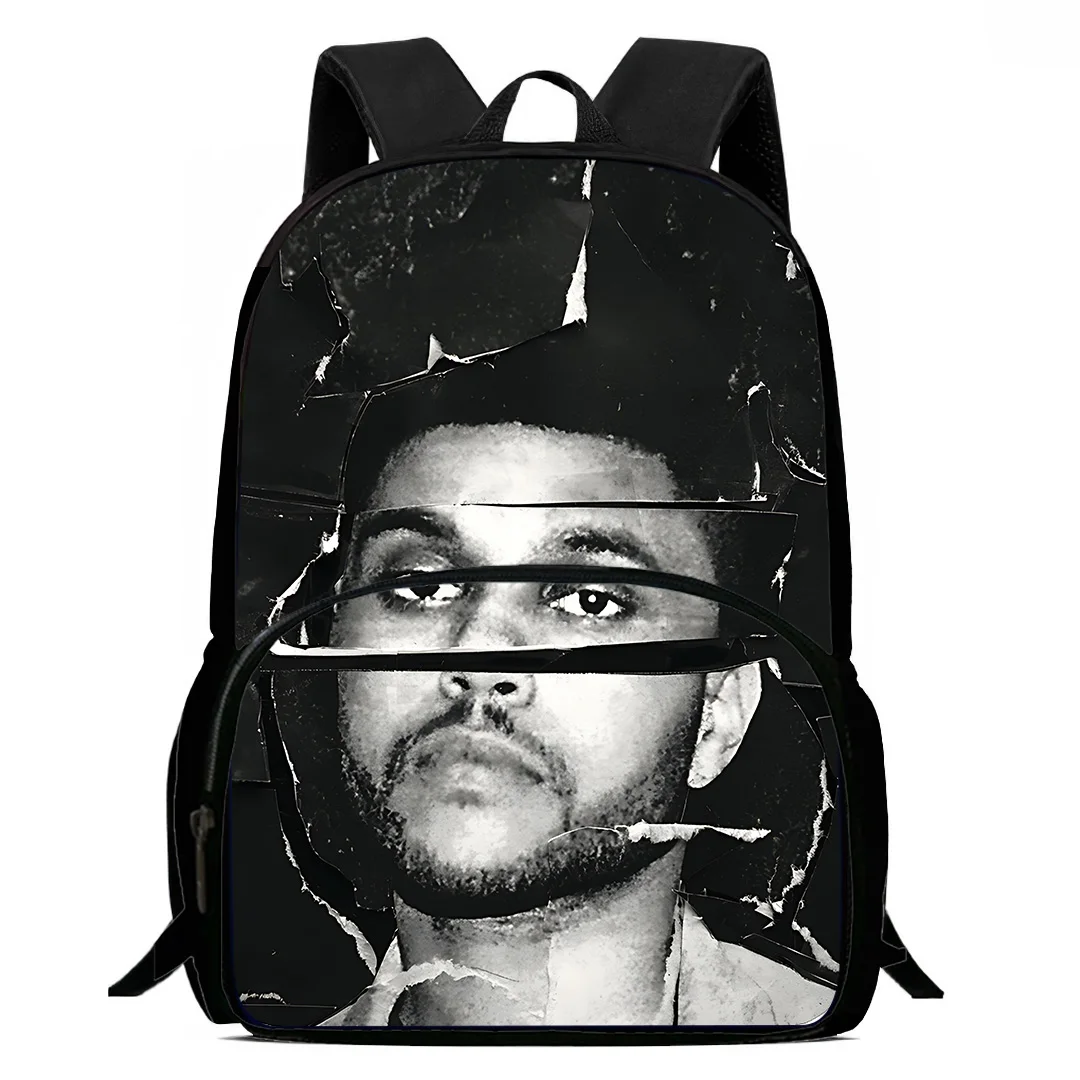 Singer The Weeknd Kids Backpacks Boys and Girls Student Birthday Gift Child School Bags Large Capacity Camping Durable Rucksack