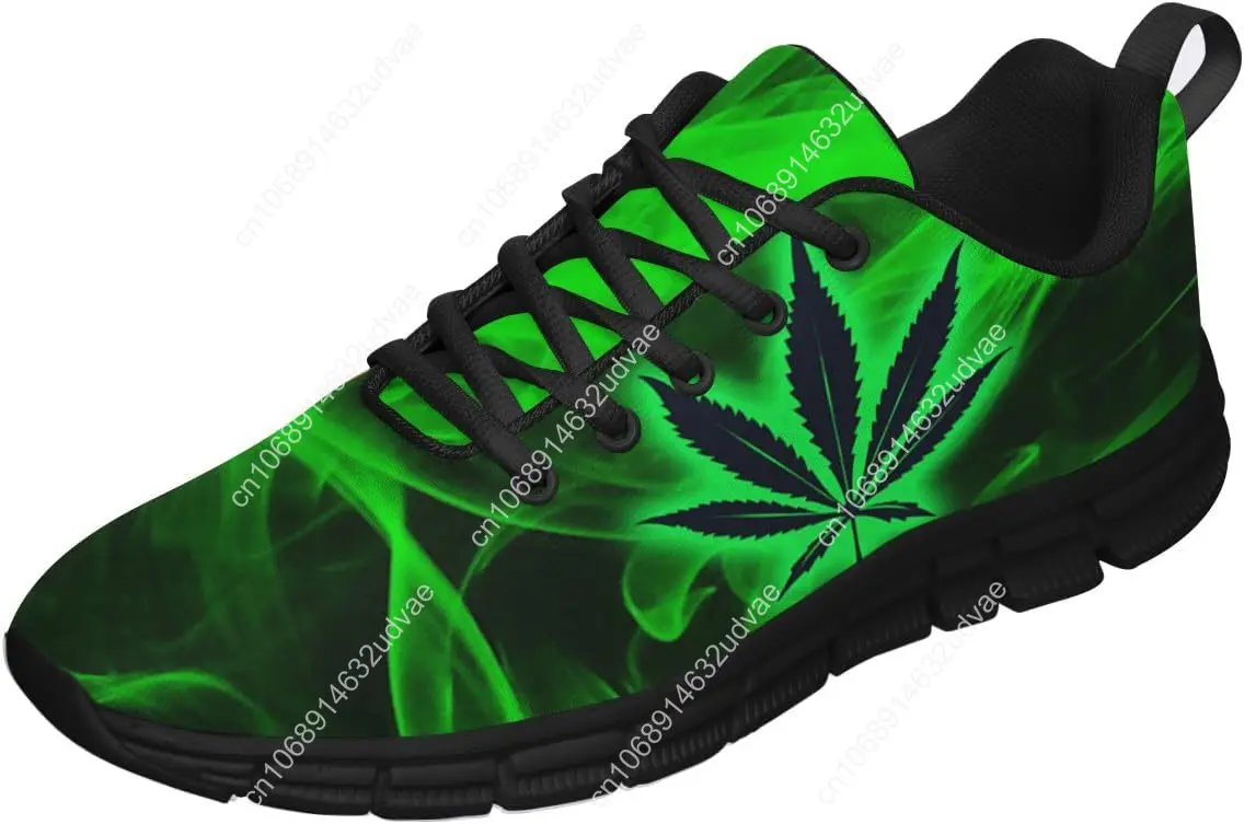 

Marijuana Print Pot Leaf 420 Weed Lightweight Running Shoes Outdoor Fashion Sneaker for Men Women