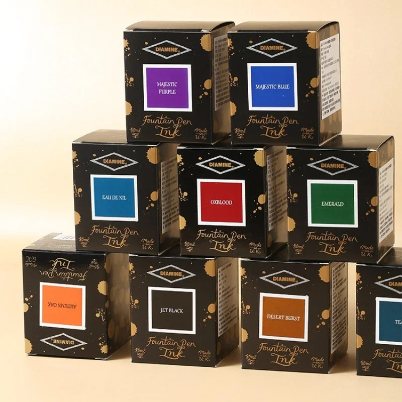 80ml British Original Diamine Color Ink Multi Shades Art Painting Ink for Fountain Pen Dip Pen Writing Drawing Stationery Ink