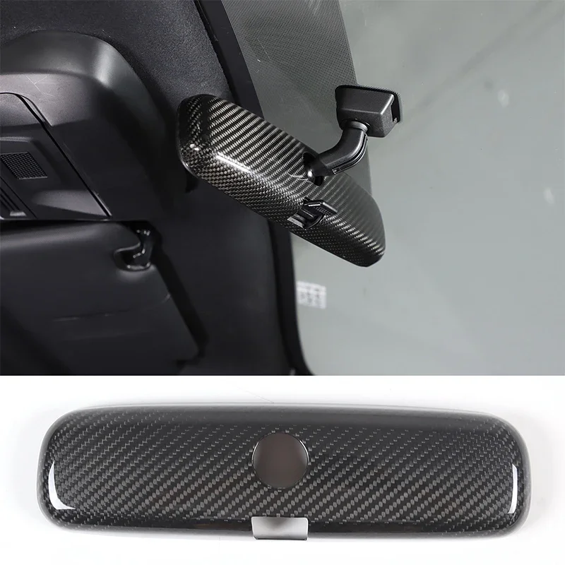 

For Toyota 86 2022-2023 for Subaru BRZ 2022-2023 Real Carbon Fiber Car Interior Mirror Cover Sticker Car Protection Accessories