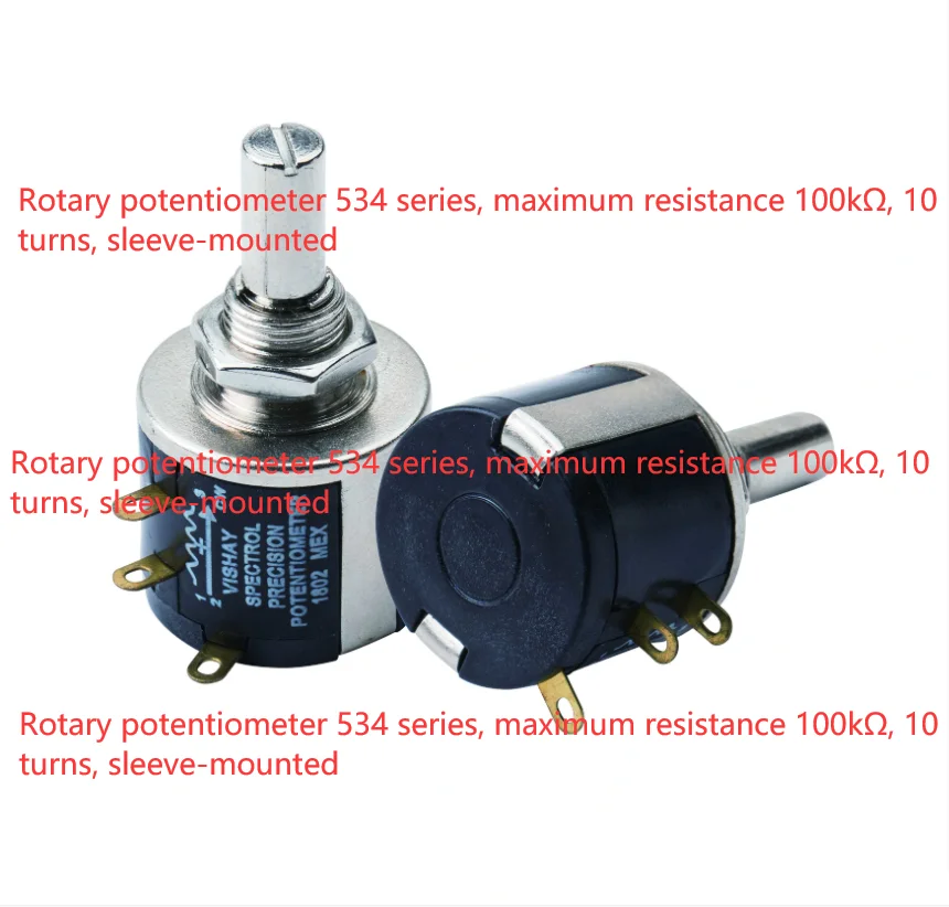 5pcs/lot Precision Potentiometer 5% 2w 534-11202 534-11203 534-11501 534-11502 534-11503 534-11104 New Stock