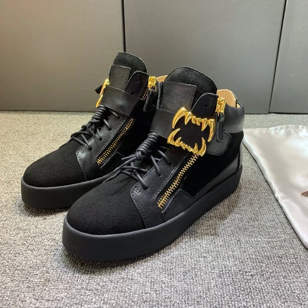 

New Fashion Casual Sneakers for Men Brand Designer Women High-top Tennis shoes 35-48 Luxury Real Leather GZ Sports G992