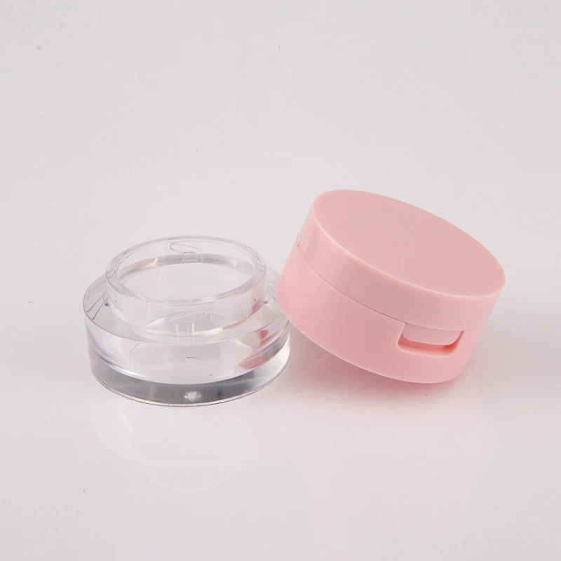 1Pcs 3g/5g Portable Powder Box Empty Loose Powder Container With Sieve Mirror Cosmetic Sifter Loose Jar Travel Makeup Container