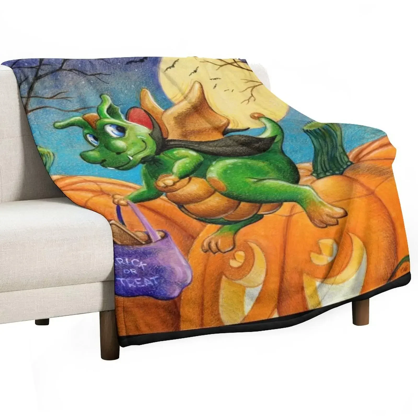Dracula Dragon Throw Blanket Warm Flannel Blanket for Couch Chair Bedroom