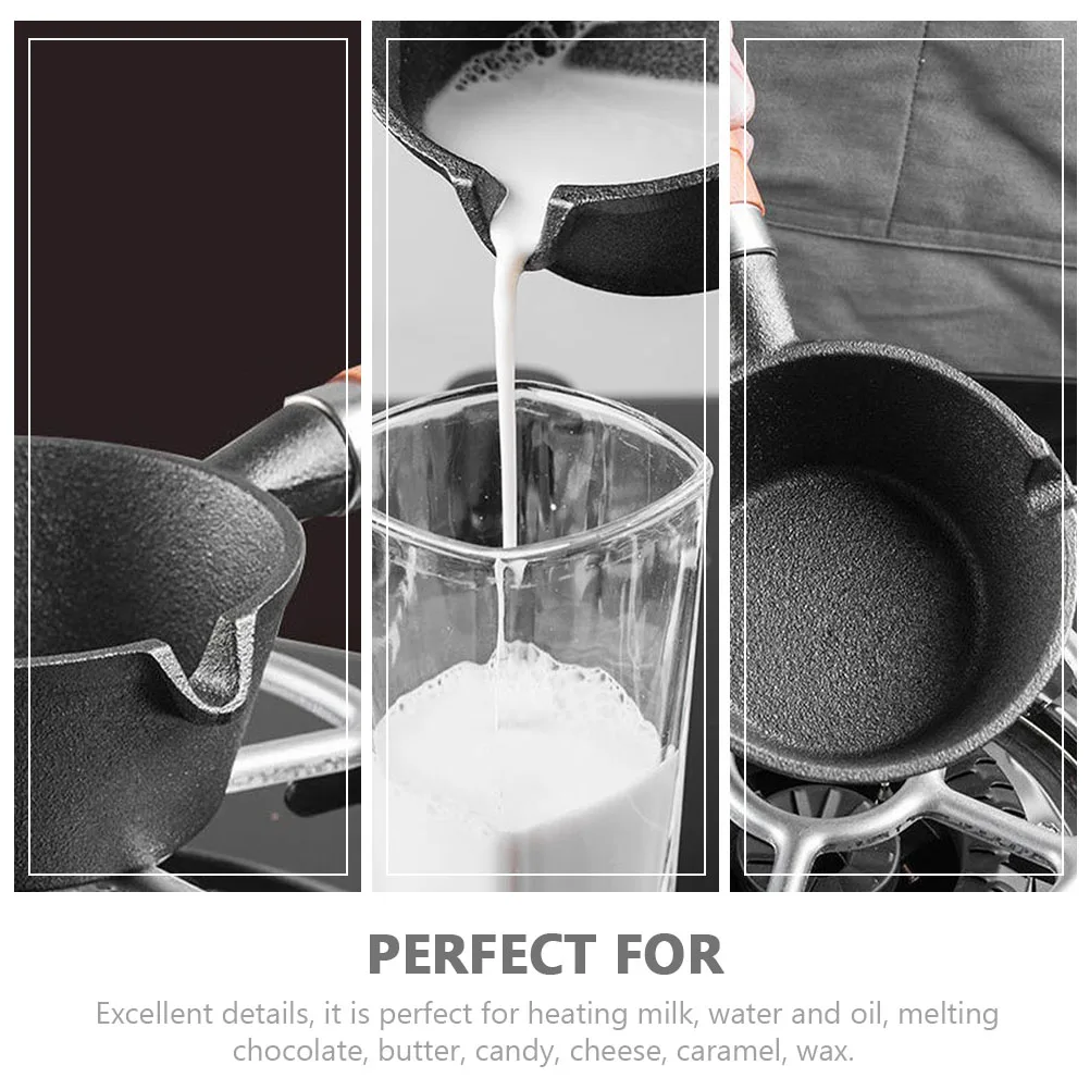 

Mini Omelet Pan Iron Oil Heating Pot Kitchen Butter Melting Cheese Wax Sauce Dessert Cooking Lightweight Ergonomic