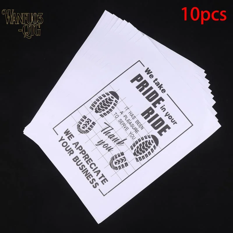Hot Sale 10Pcs High Quality Disposable Car Floor Mats Waterproof Anti Slip Paper Vehicle Protection Interior Car Accessories