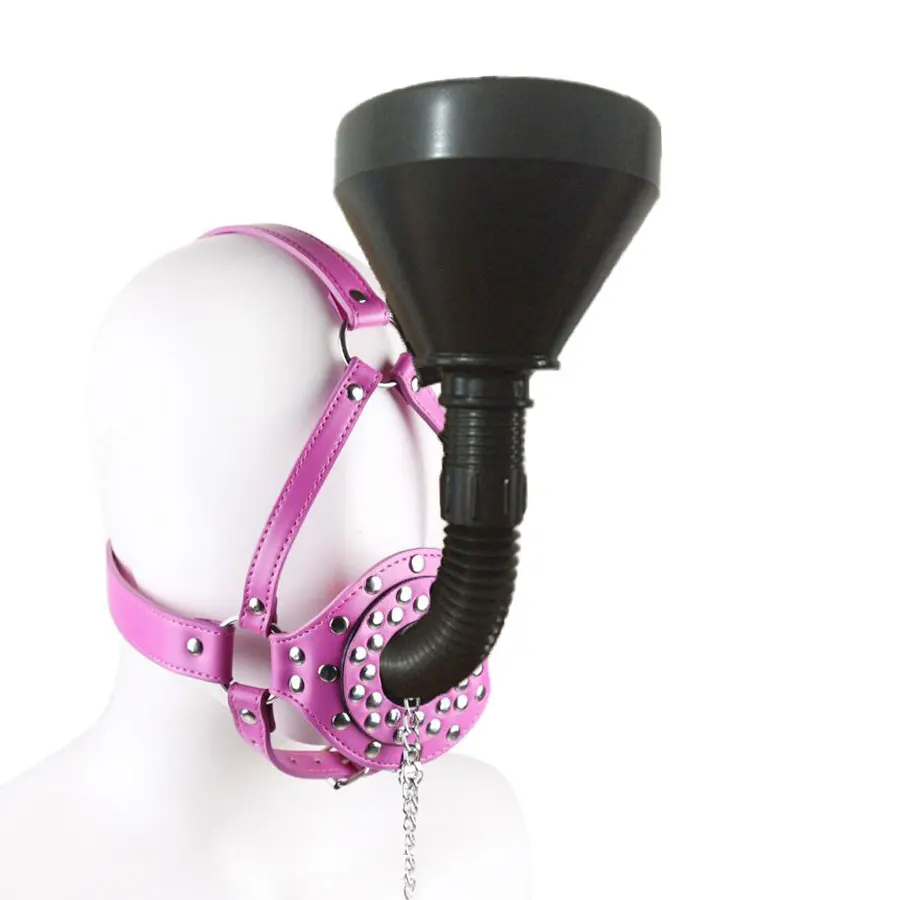 Fetish Funnel Mouth BDSM Bondage Set Slave Oral Fixation Mouth Stuffed SM Adult Game Sex Toys for Women Men Toys for Adults 2022