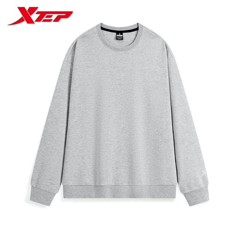 Xtep Pullover Hoodie For Men And Women 2024 Autumn Comfortable Soft Sweatshirt Leisure Athletic Outdoor Tops 876327930169