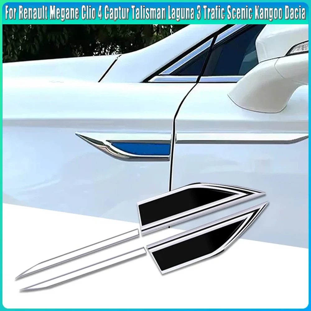 2pcs Car Accessory Car Stickers Car Accessories for Renault Megane Clio 4 Captur Talisman Laguna 3 Trafic Scenic Kangoo Dacia