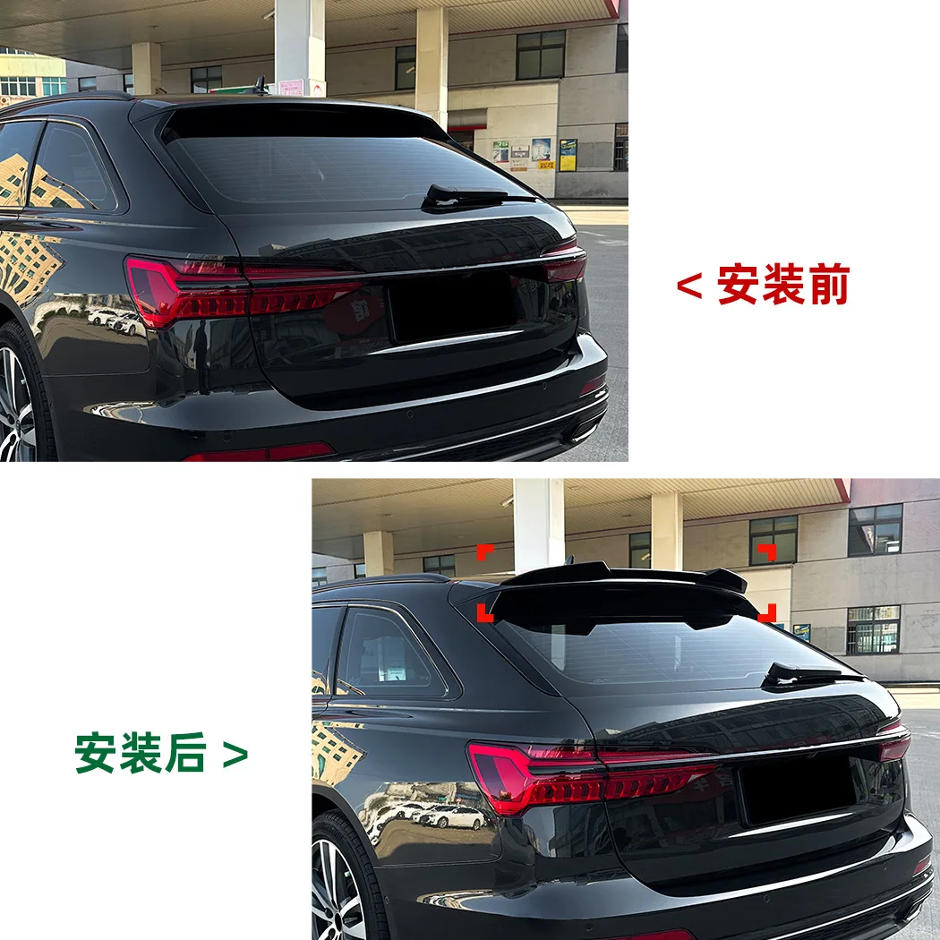 

For Audi A6 C8 Avant Sline 2019-2024 top wing rear spoiler modification