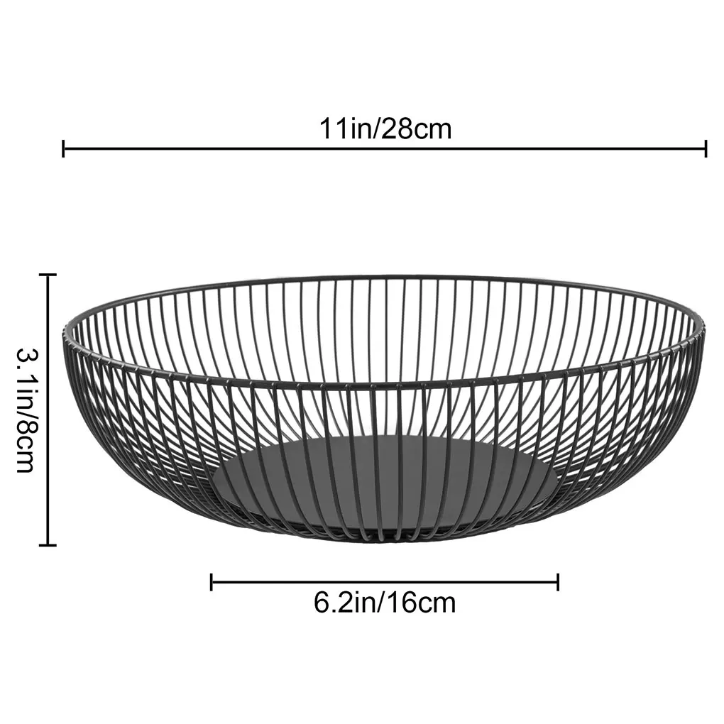 Fruit bowl washing fruit hollow drain basket iron fruit basket living room coffee table net red fruit plate snack storage basket