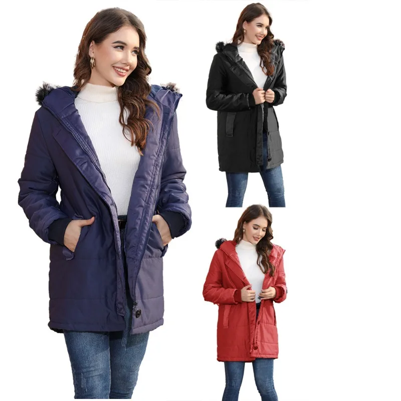 Trendy And Fashionable Long Hooded Down Parka Coat For Plus Size Perfect For Autumn And Winter