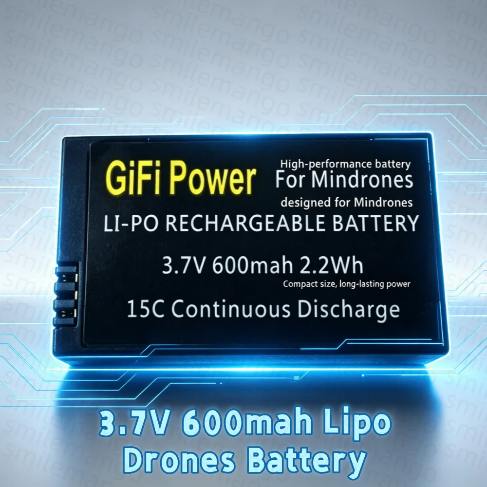 Upgraded 3.7V 600mAh Rechargeable LiPo Battery  for Parrot Jumping Sumo Swing Mambo Rolling Spider Mini Drone