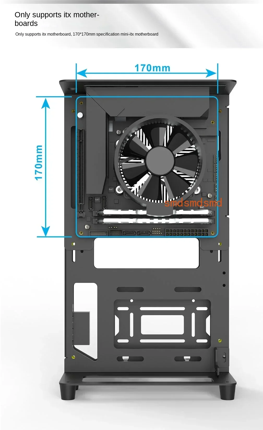 Rack de computador aberto 2024 X2i ITX: caixa de computador de mesa ideal para entusiastas