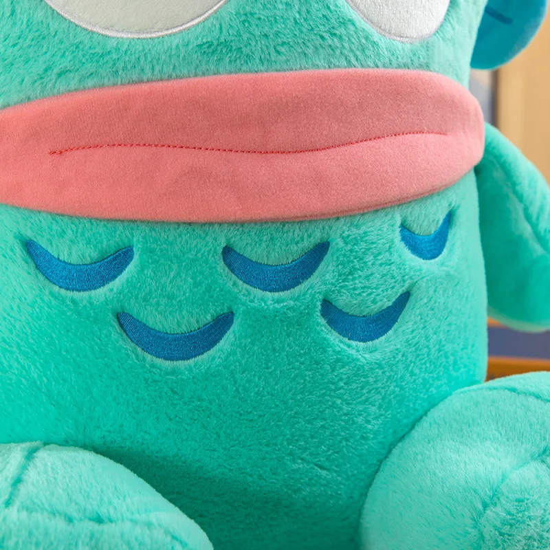 Sanrio kawaii bonito sereia hangyodon brinquedo de pelúcia boneca feio peixe fantoche verde meio peixe aniversário presente natal para crianças