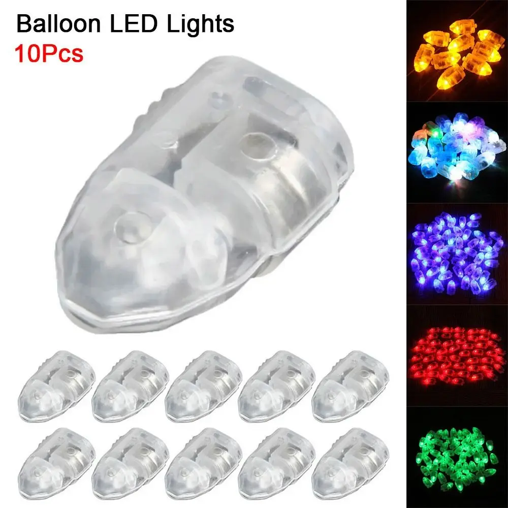 10 pçs mini sem linhas balões lâmpadas de natal decoração do casamento flash balão luz pequena luminosa led festa luz para balões látex