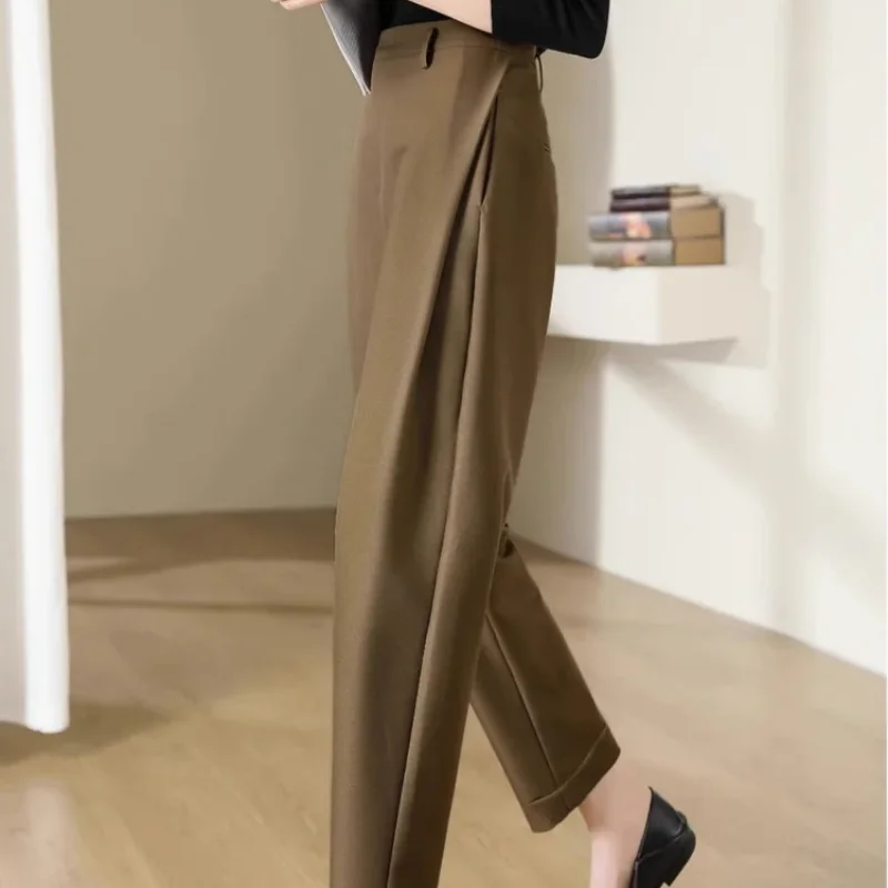 

Baggy Women's Pants Loose Harem Straight Leg High Quality Clothing New In Original Trends 2024 Female Trousers Outfits Harajuku