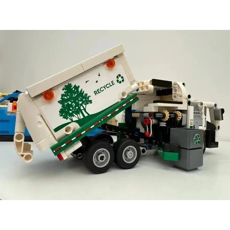 ชุดตัวต่อรถบรรทุกขยะแม็คแอลอาร์ ซีรีส์เทคนิคใหม่ ของเล่นตัวต่อรถขนส่งสิ่งปฏิกูล สำหรับเด็กผู้ชาย ของขวัญ 42167