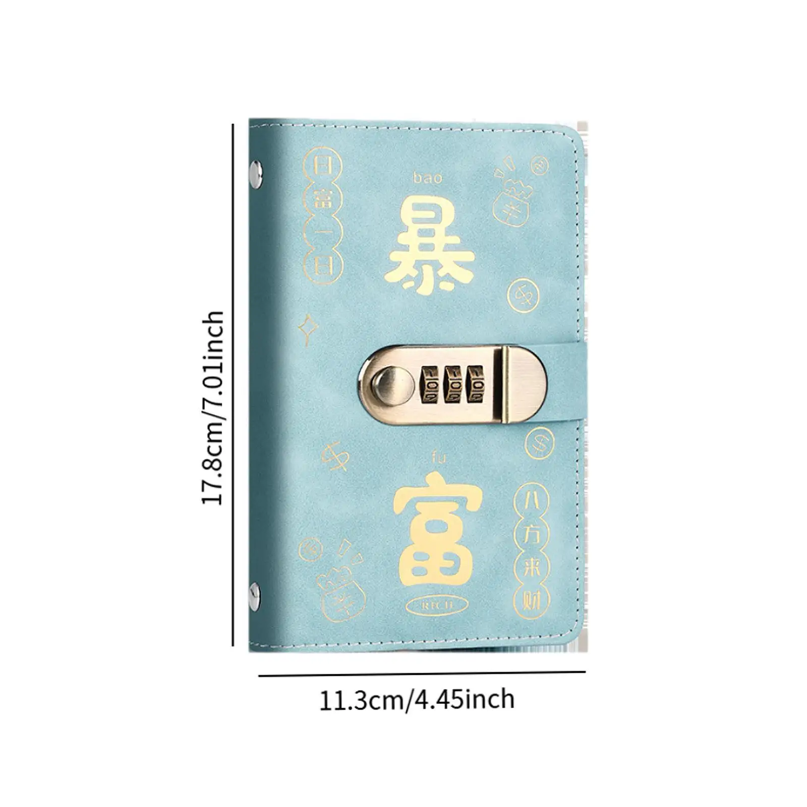 Money Saving Binder Portable Money Collecting Lightweight Convenient Birthday Gift Compact with Cash Envelops Money Organizer