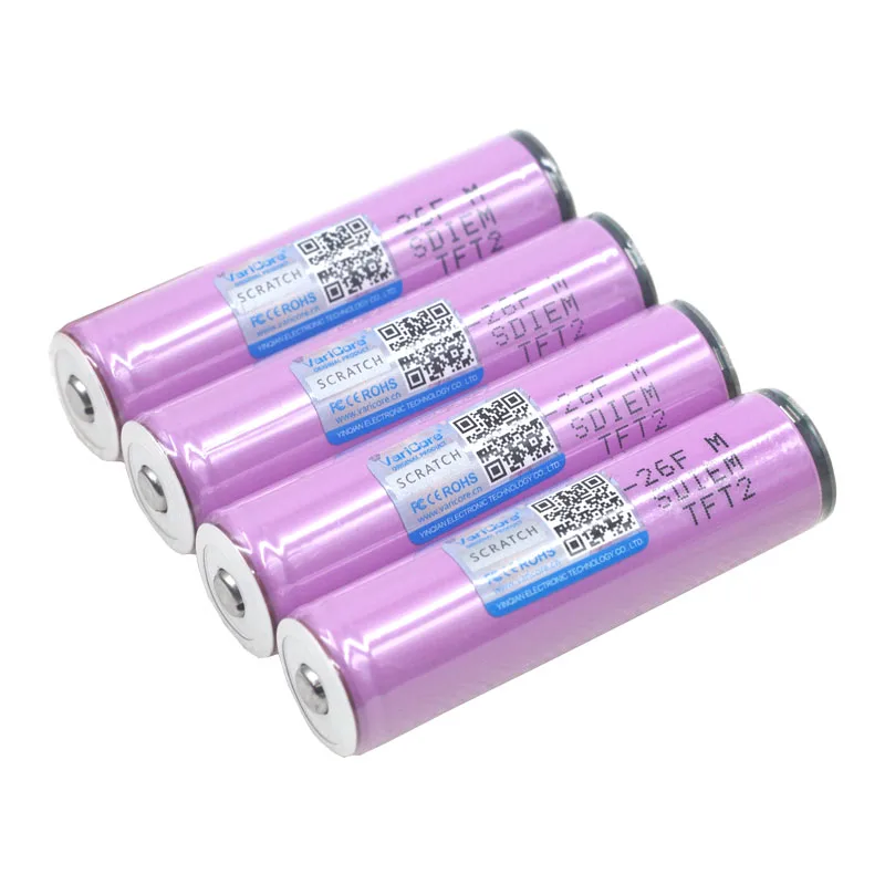 VariCore Protected New Original 18650 ICR18650-26FM 2600mAh Li-ion 3.7v Battery With PCB For Flashlight batteries