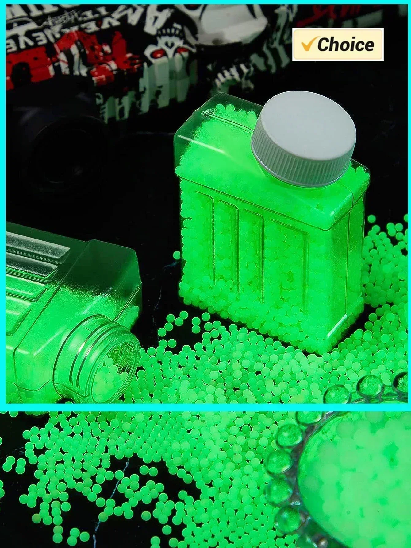 W7000pcs Noctilucent Water eads ماجيك كريستال التربة الطين ألعاب أطفال للأطفال الزهور تزايد المياه هيدروجيل جميع ديكور المنزل #3