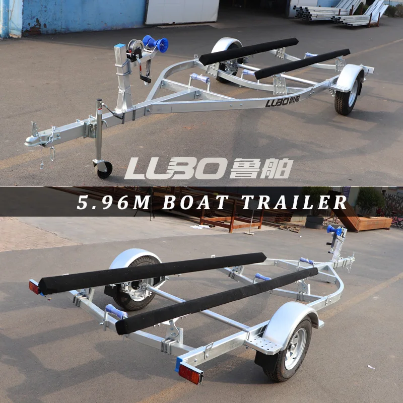 5.96 M Wood Bunk PWC Trailer