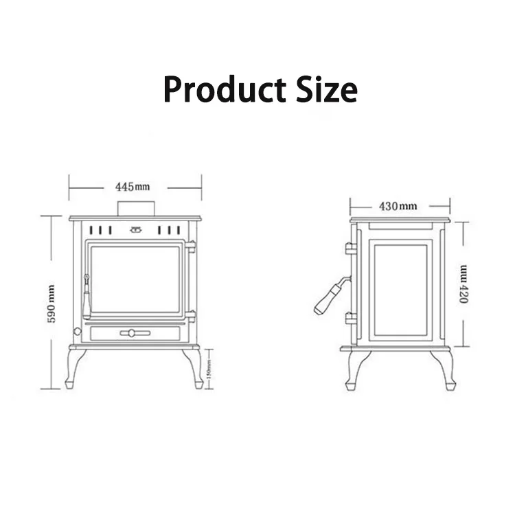 YYHC-저렴한 실용적인 핫 세일, 빠른 실내 스토브, 다기능 무연 요리, 석탄 연소 벽난로, 나무 스토브