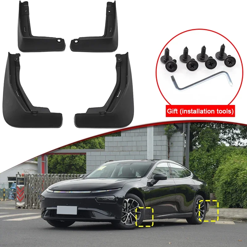 

Car Styling Fit For XPeng P7 2021 2022 2023 ABS Car Mud Flaps Splash Guard Mudguards MudFlaps Front Rear Fender Auto Accessories
