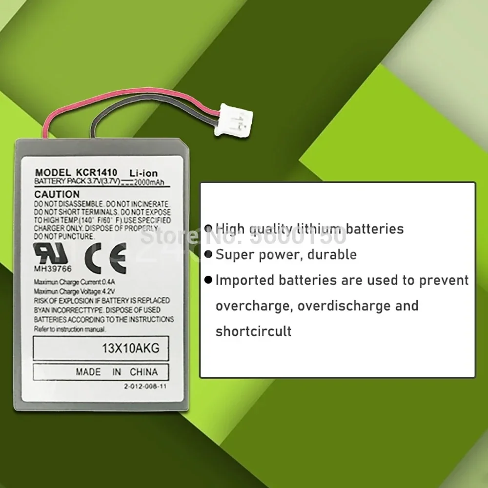 Replacement Battery Pack for Sony PS4 Pro Slim Bluetooth DualShock Controller CUH-ZCT2 CUH-ZCT2U 3.7V 2000mAh Lithium Battery