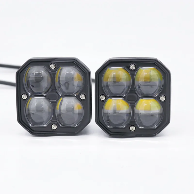 

Прожектор для мотоцикла SAAR, высокая яркость, автомобильный светильник, яркая светодиодная фара, внешняя линза, аккумулятор, передний автомобиль