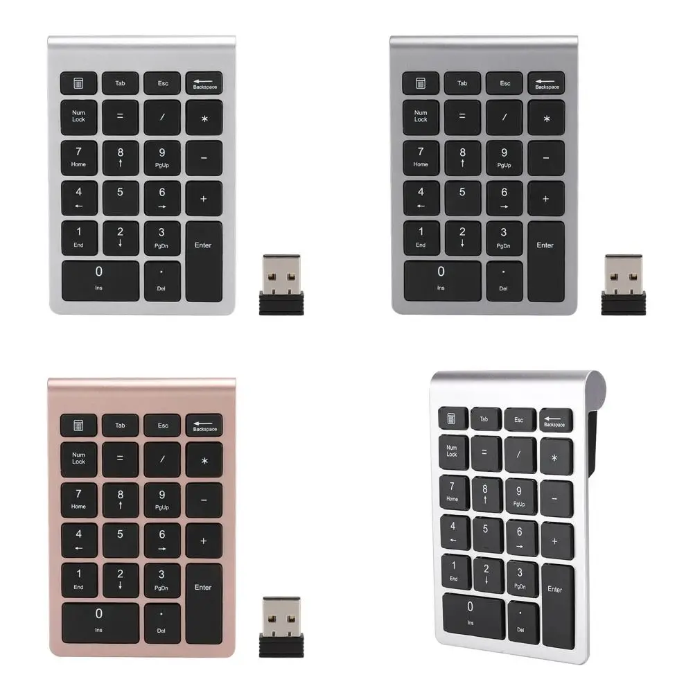 

Durable 2.4G Numeric Keypad Shortcut Keys Mini Wireless Mini Keyboar 22 Keys USB Keyboard Financial Accounting