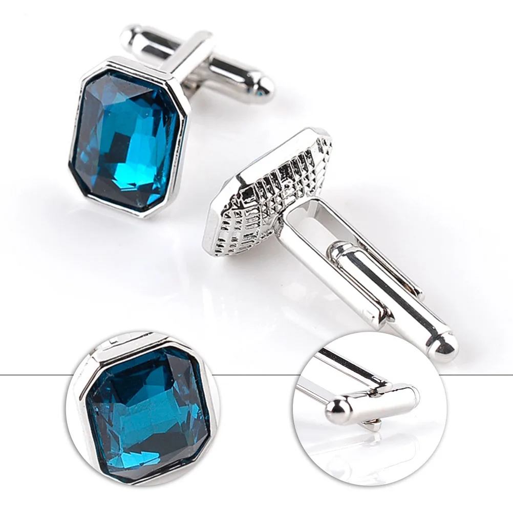 

Dress Diamond Cufflinks Women's Accessories for Collar Rhinestones Clothes Sleeve Button